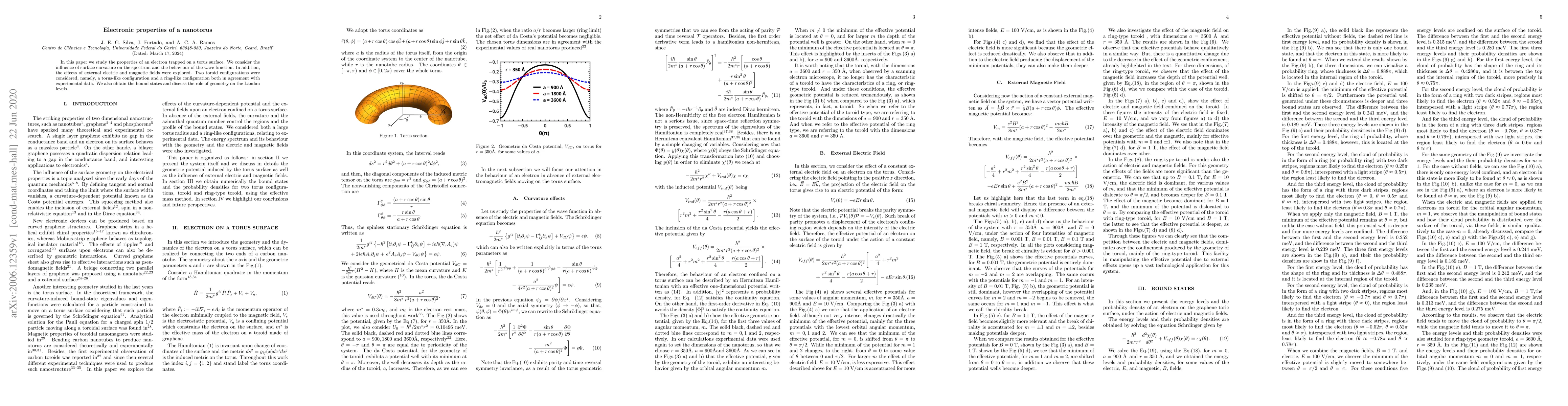 Thumbnail for Electronic properties of a nanotorus
