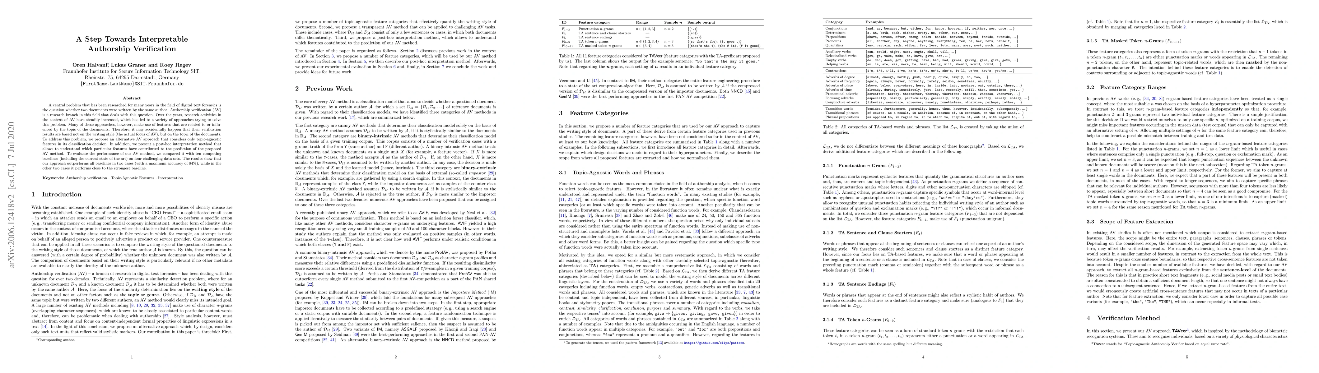 Thumbnail for A Step Towards Interpretable Authorship Verification