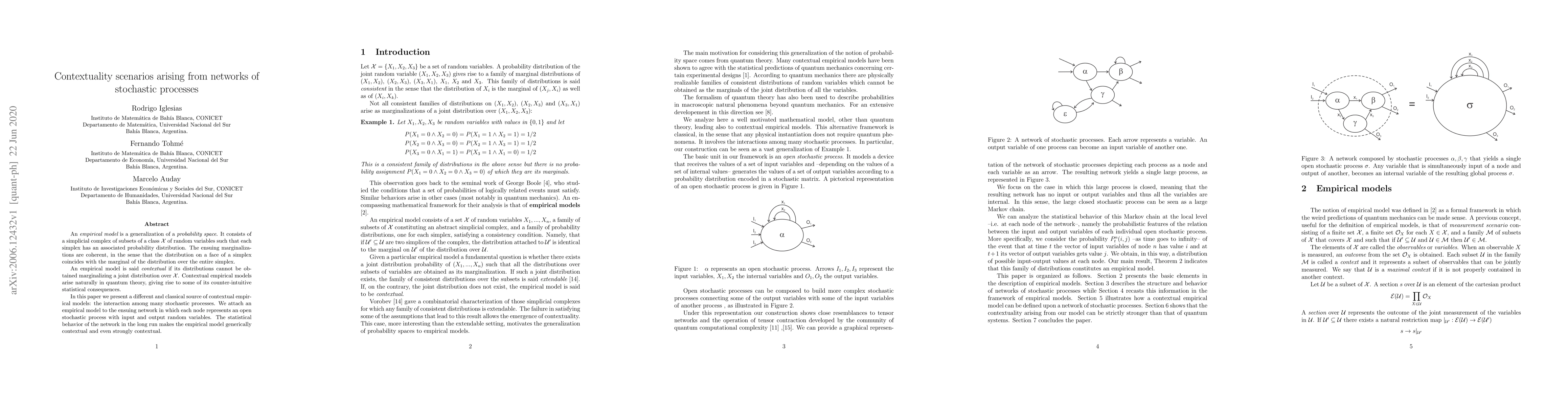 Thumbnail for Contextuality scenarios arising from networks of stochastic processes