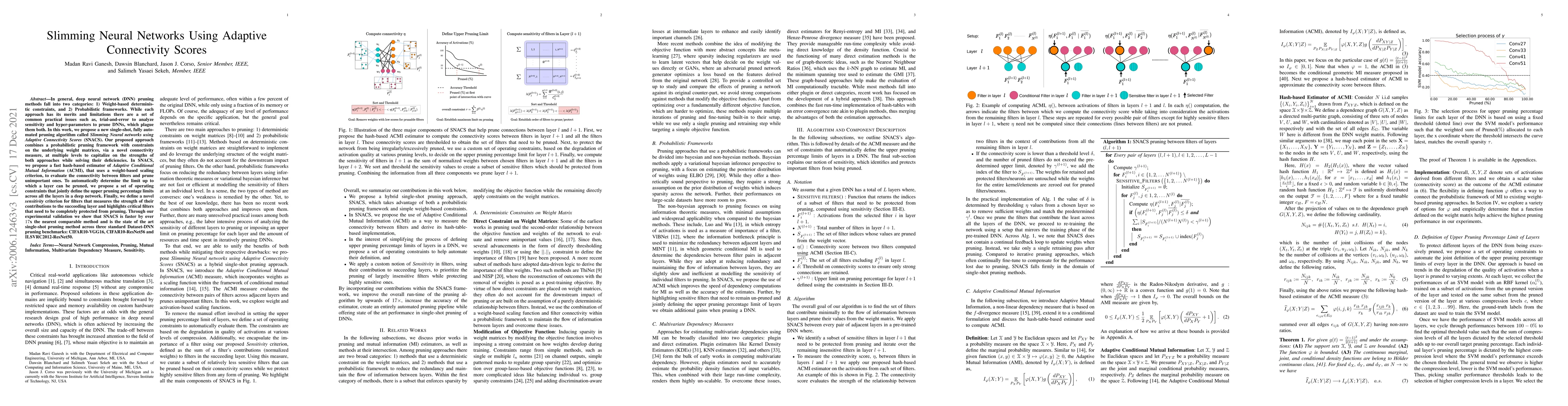 Thumbnail for Slimming Neural Networks using Adaptive Connectivity Scores