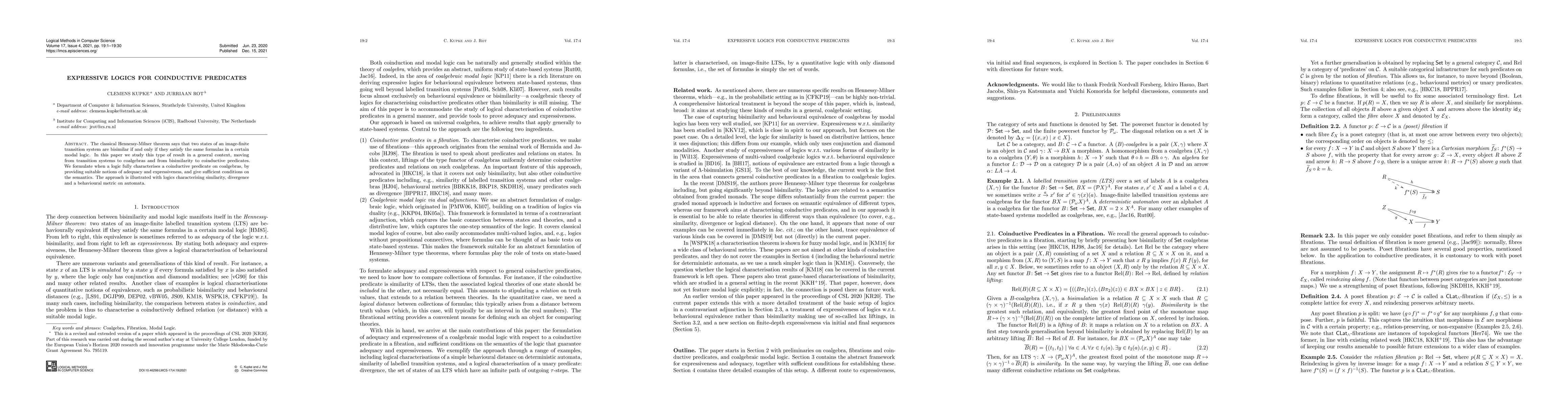 Thumbnail for Expressive Logics for Coinductive Predicates