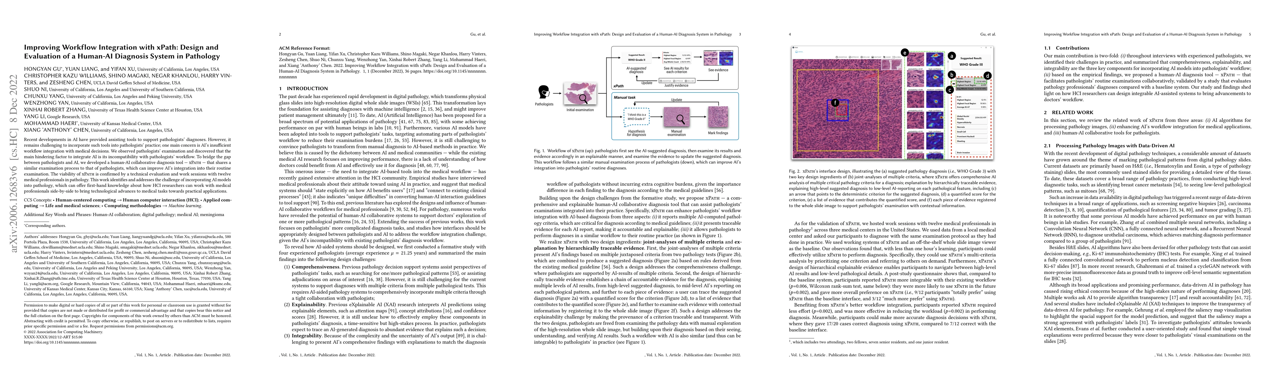 Thumbnail for Improving Workflow Integration with xPath: Design and Evaluation of a
  Human-AI Diagnosis System in Pathology