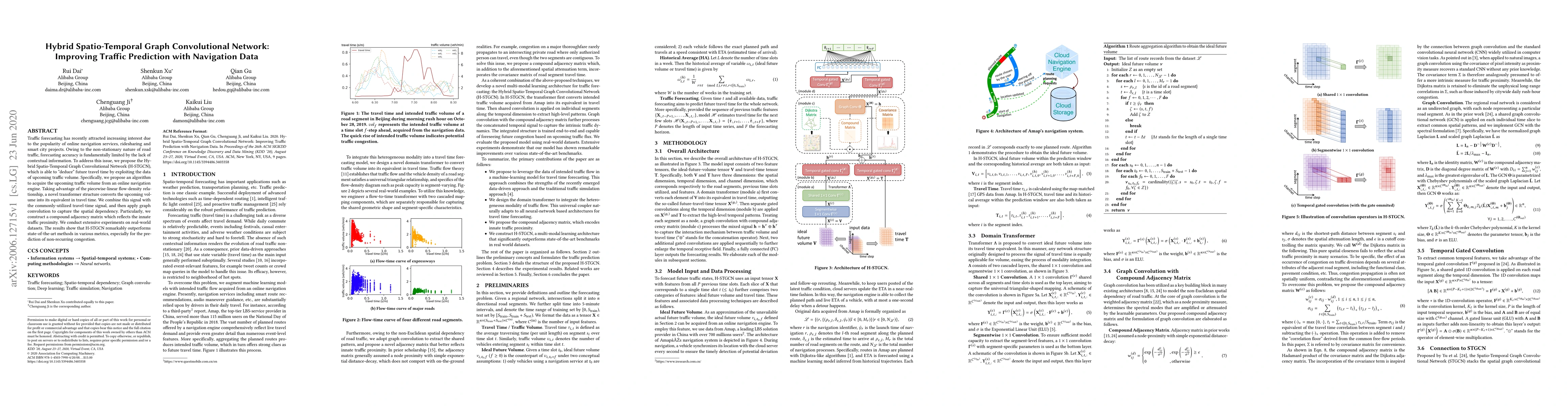 Thumbnail for Hybrid Spatio-Temporal Graph Convolutional Network: Improving Traffic
  Prediction with Navigation Data