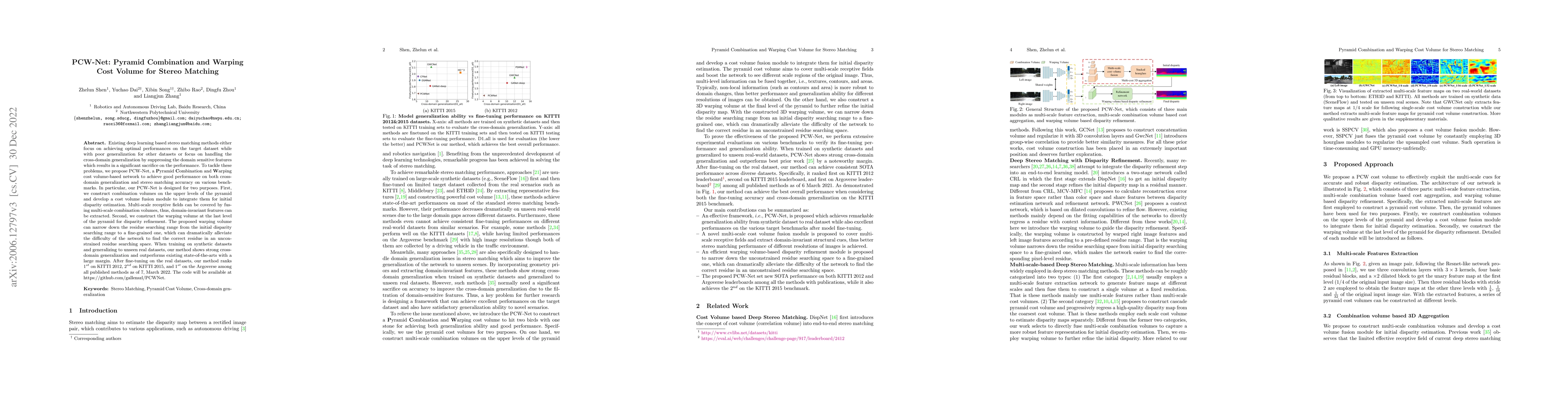Thumbnail for PCW-Net: Pyramid Combination and Warping Cost Volume for Stereo Matching