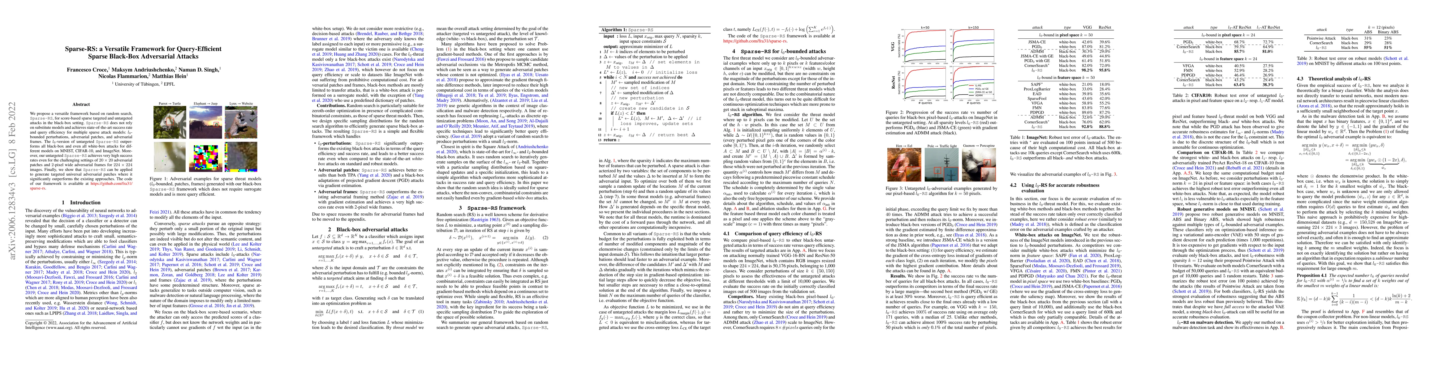 Thumbnail for Sparse-RS: a versatile framework for query-efficient sparse black-box
  adversarial attacks