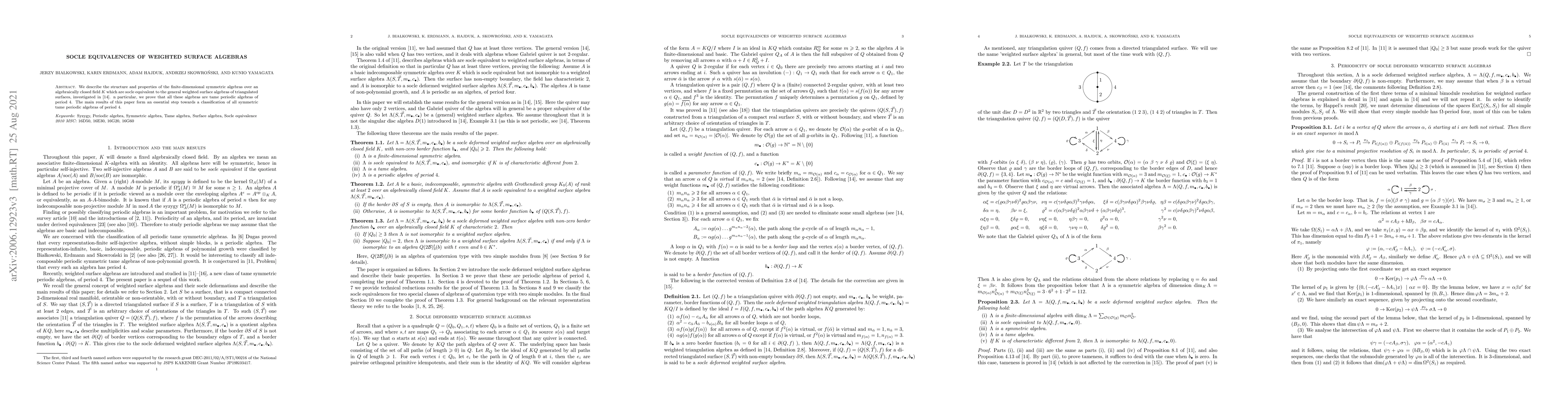 Thumbnail for Socle equivalences of weighted surface algebras
