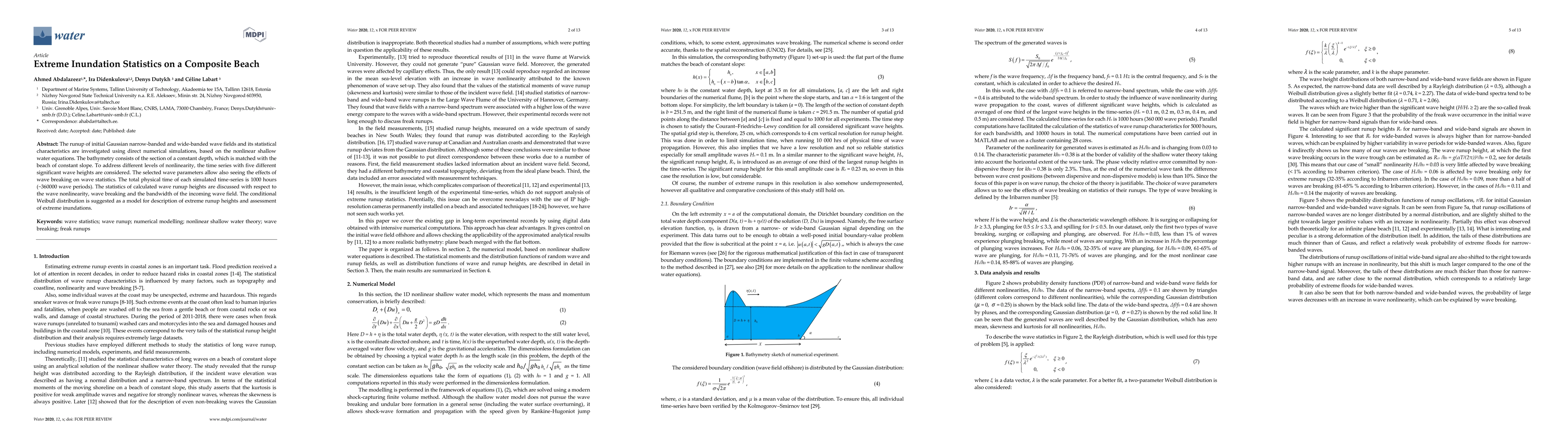 Thumbnail for Extreme Inundation Statistics on a Composite Beach