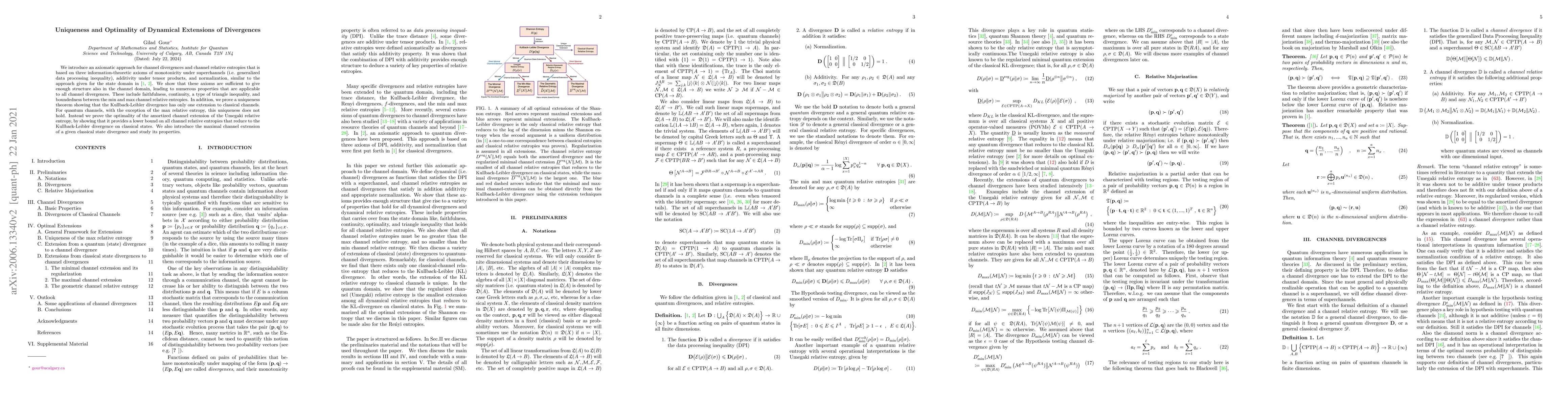 Thumbnail for Uniqueness and Optimality of Dynamical Extensions of Divergences