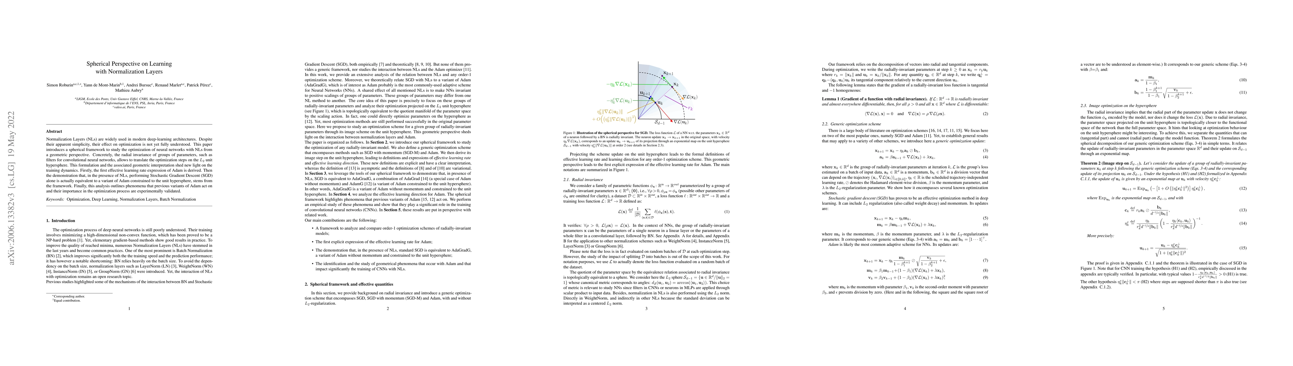 Thumbnail for Spherical Perspective on Learning with Normalization Layers