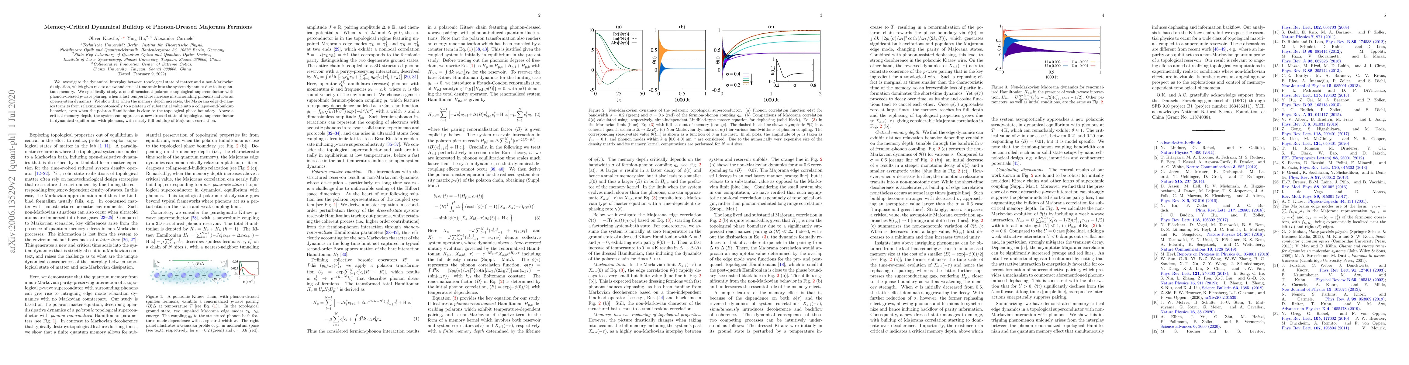 Thumbnail for Memory-Critical Dynamical Buildup of Phonon-Dressed Majorana Fermions