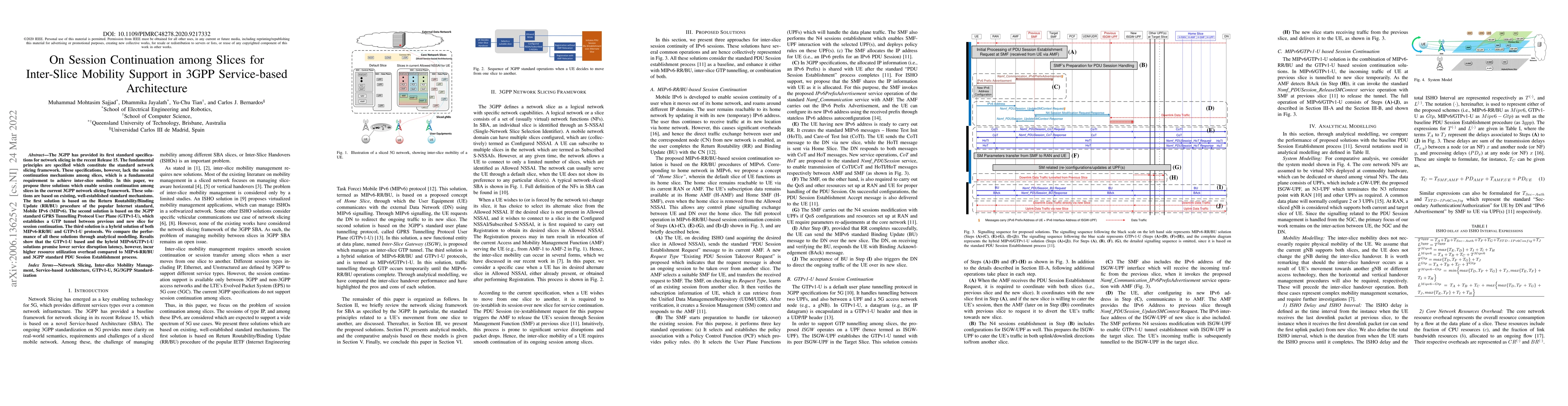 Thumbnail for On Session Continuation among Slices for Inter-Slice Mobility Support in
  3GPP Service-based Architecture