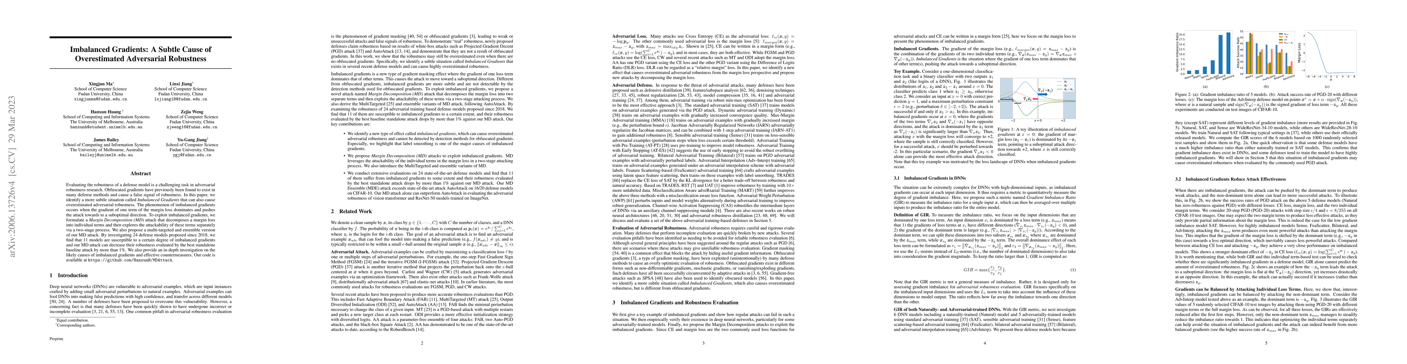 Thumbnail for Imbalanced Gradients: A Subtle Cause of Overestimated Adversarial
  Robustness