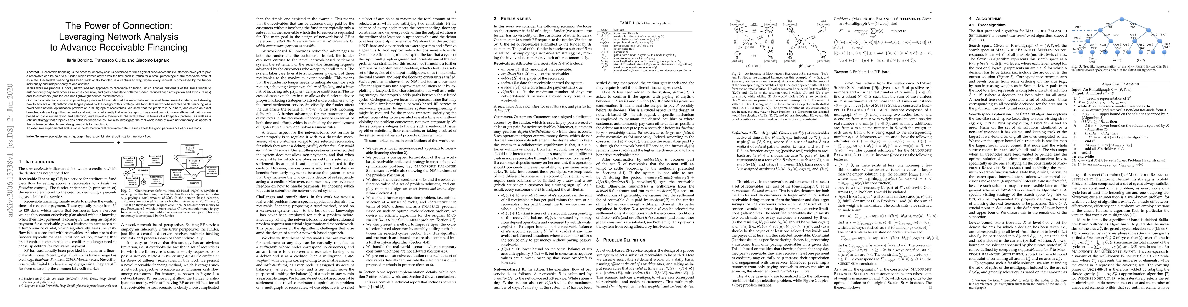 Thumbnail for The Power of Connection: Leveraging Network Analysis to Advance
  Receivable Financing