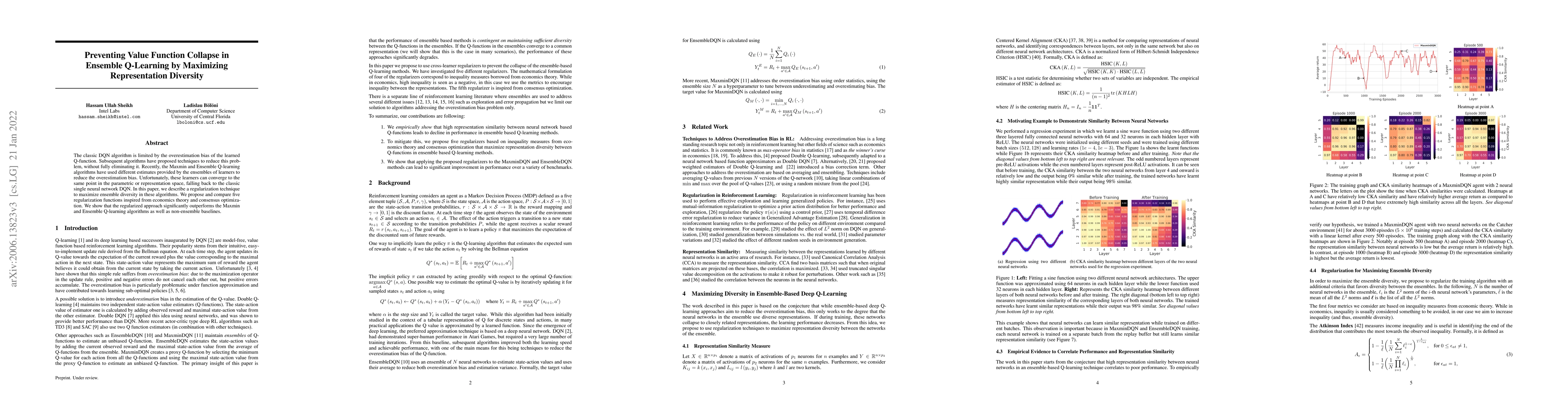 Thumbnail for Preventing Value Function Collapse in Ensemble {Q}-Learning by
  Maximizing Representation Diversity