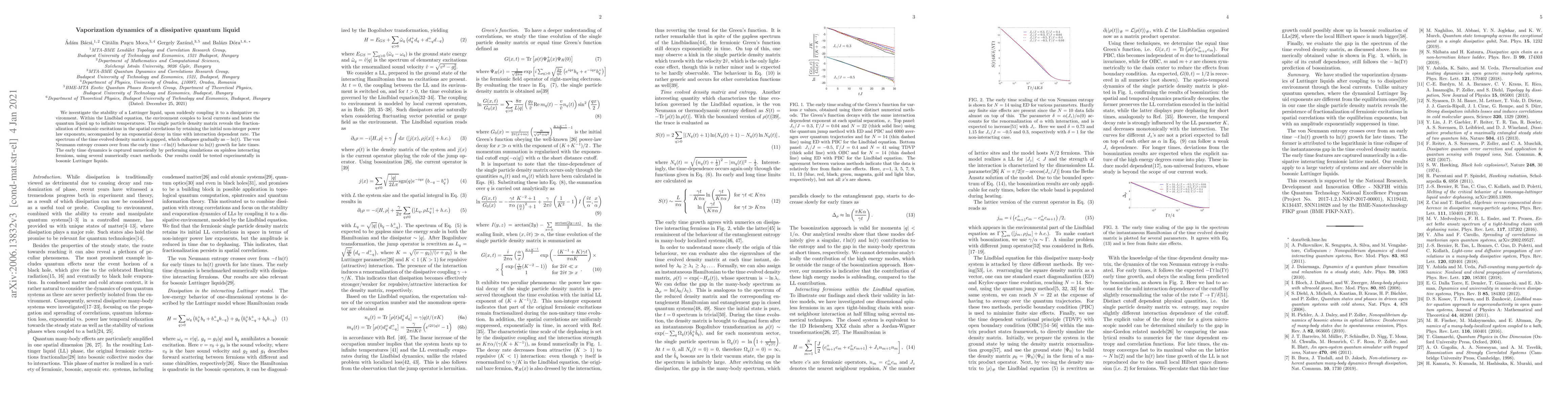 Thumbnail for Vaporization dynamics of a dissipative quantum liquid