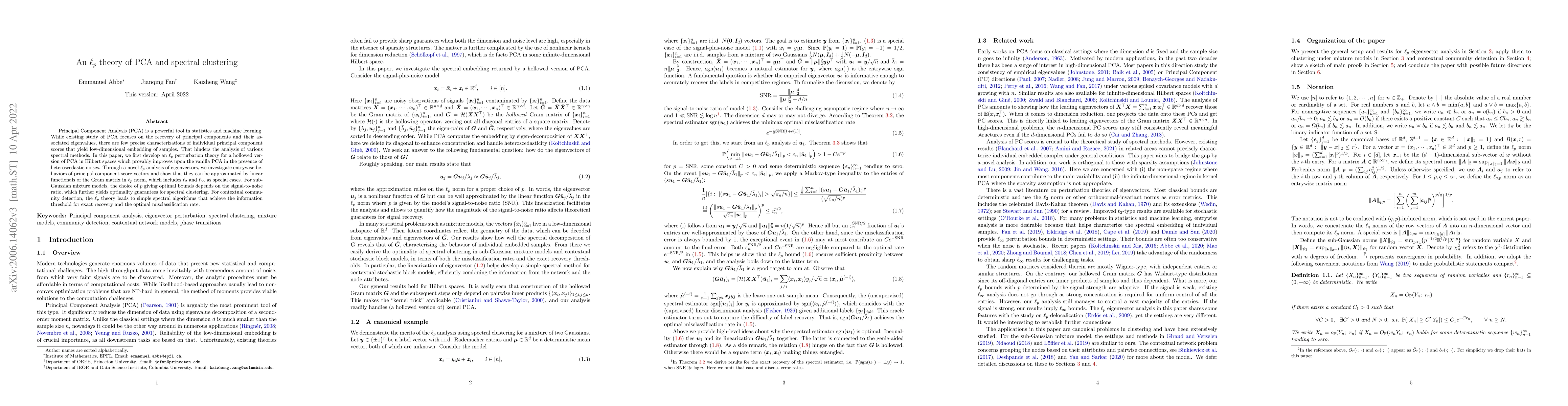 Thumbnail for An $\ell_p$ theory of PCA and spectral clustering
