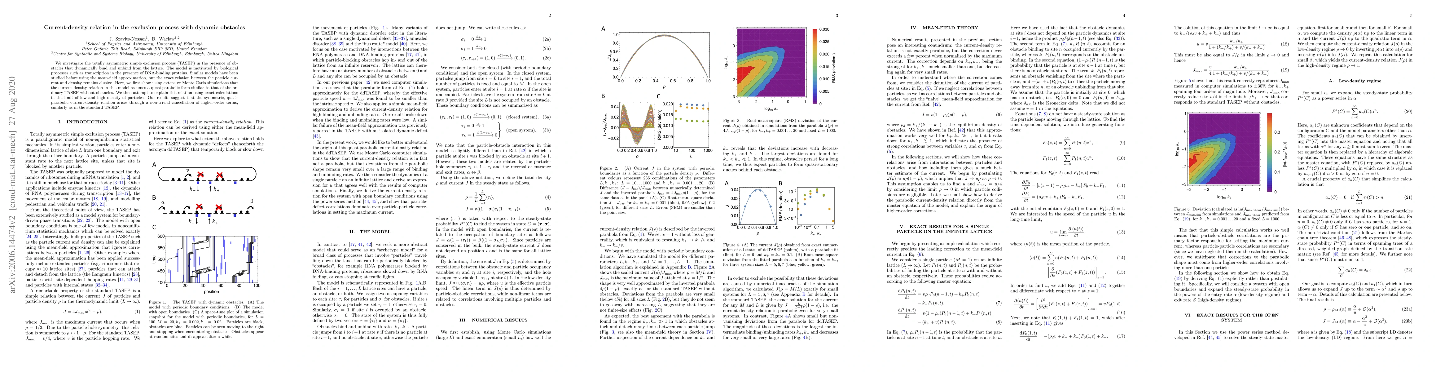 Thumbnail for Current-density relation in the exclusion process with dynamic obstacles