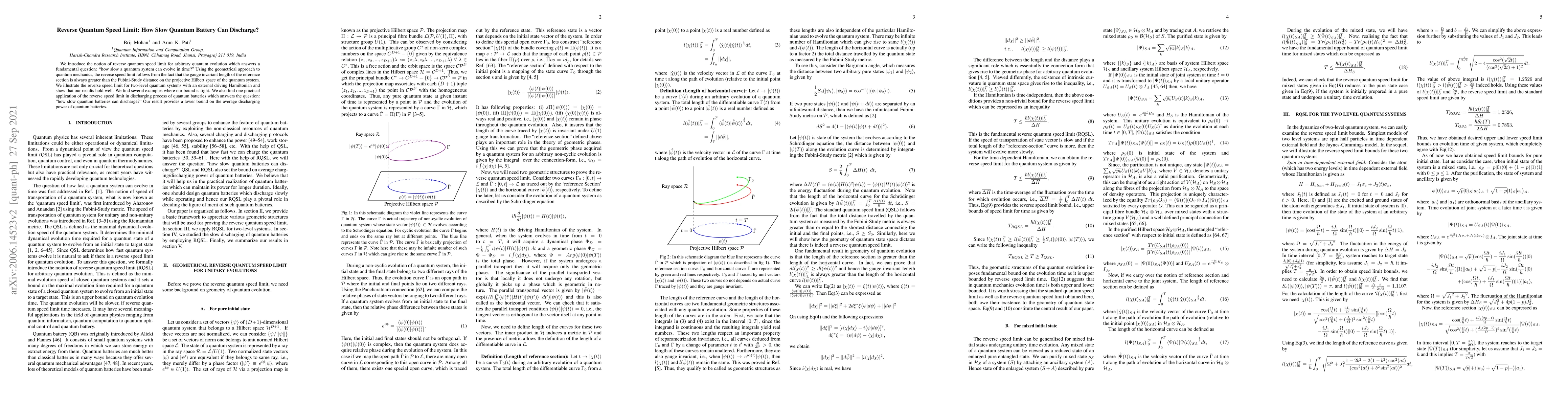 Thumbnail for Reverse Quantum Speed Limit: How Slow Quantum Battery can Discharge?