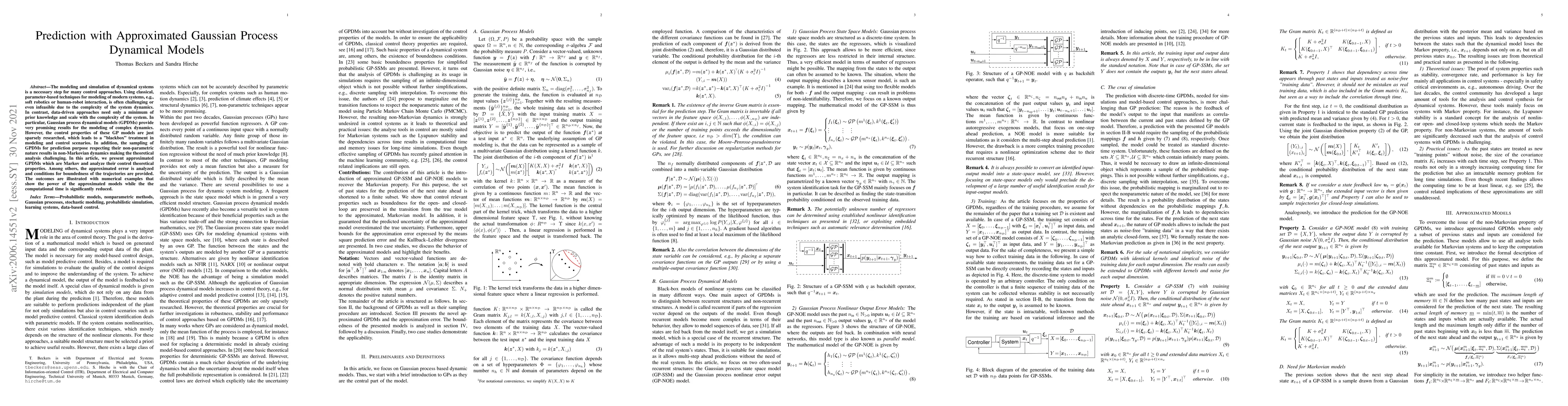Thumbnail for Prediction with Approximated Gaussian Process Dynamical Models