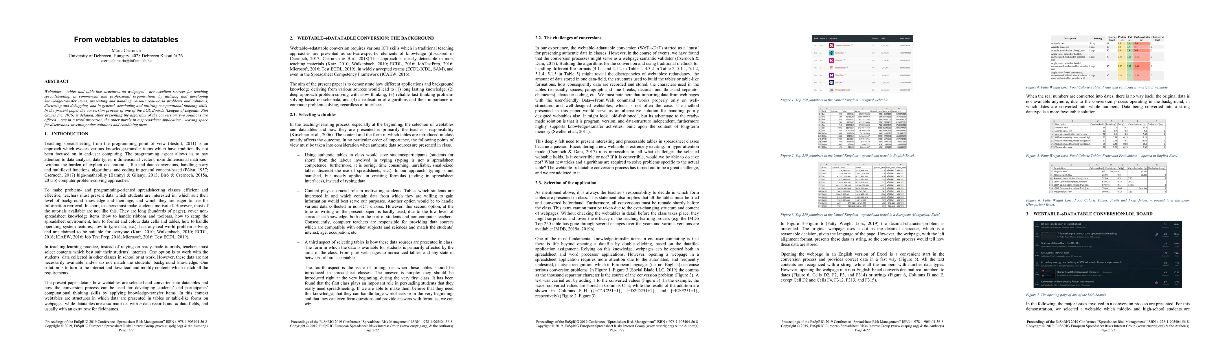 Thumbnail for From webtables to datatables