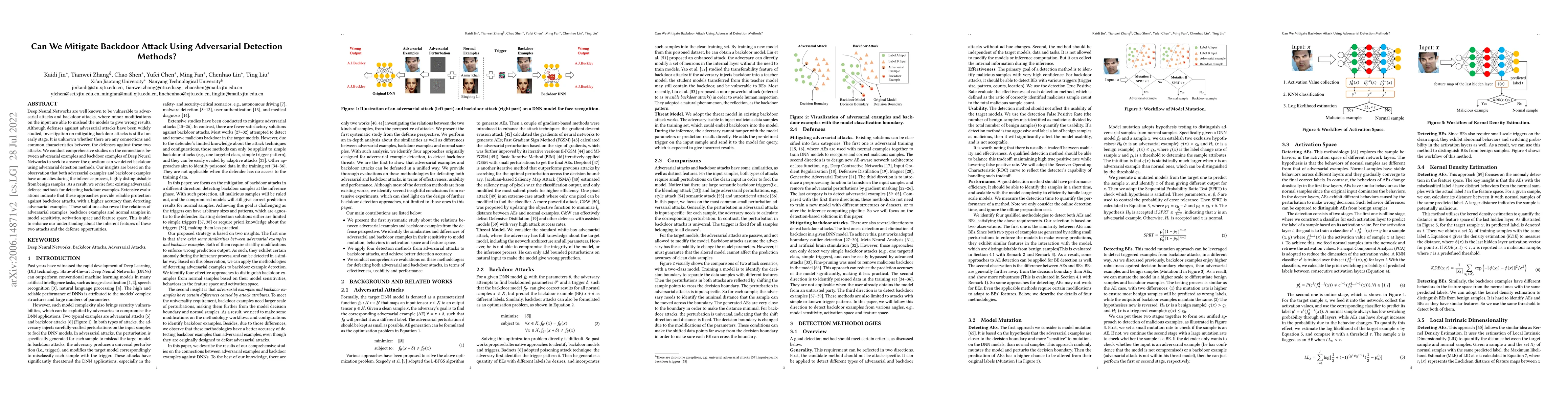Thumbnail for Can We Mitigate Backdoor Attack Using Adversarial Detection Methods?