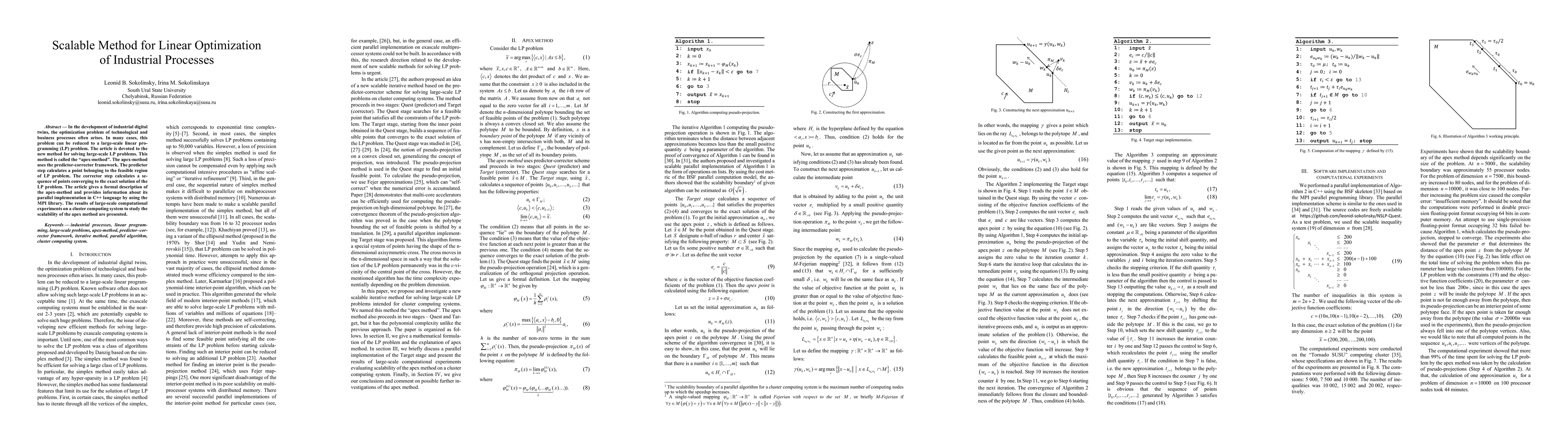 Thumbnail for Scalable Method for Linear Optimization of Industrial Processes
