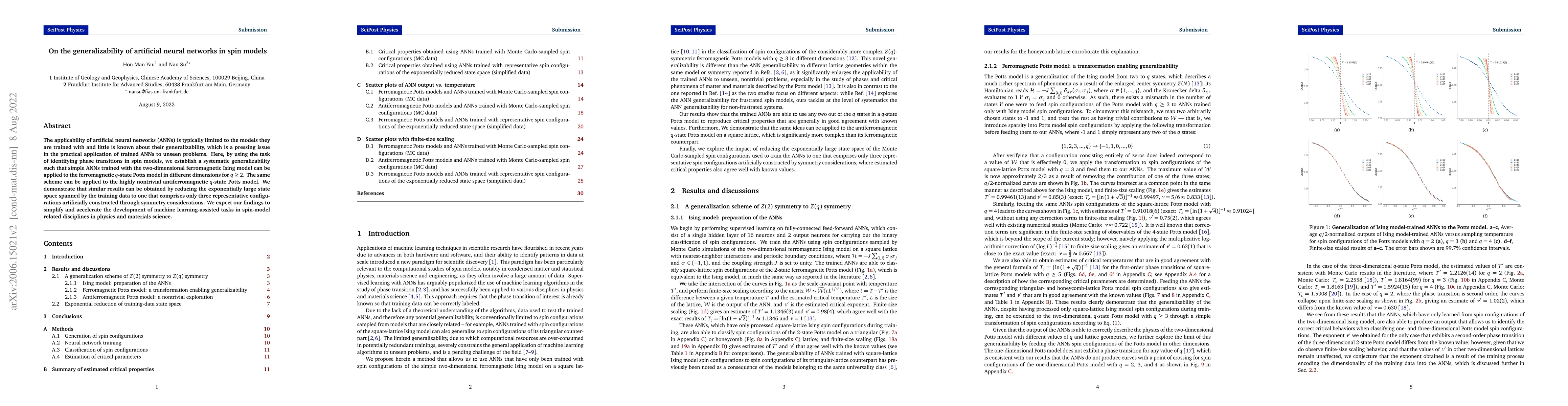 Thumbnail for On the generalizability of artificial neural networks in spin models