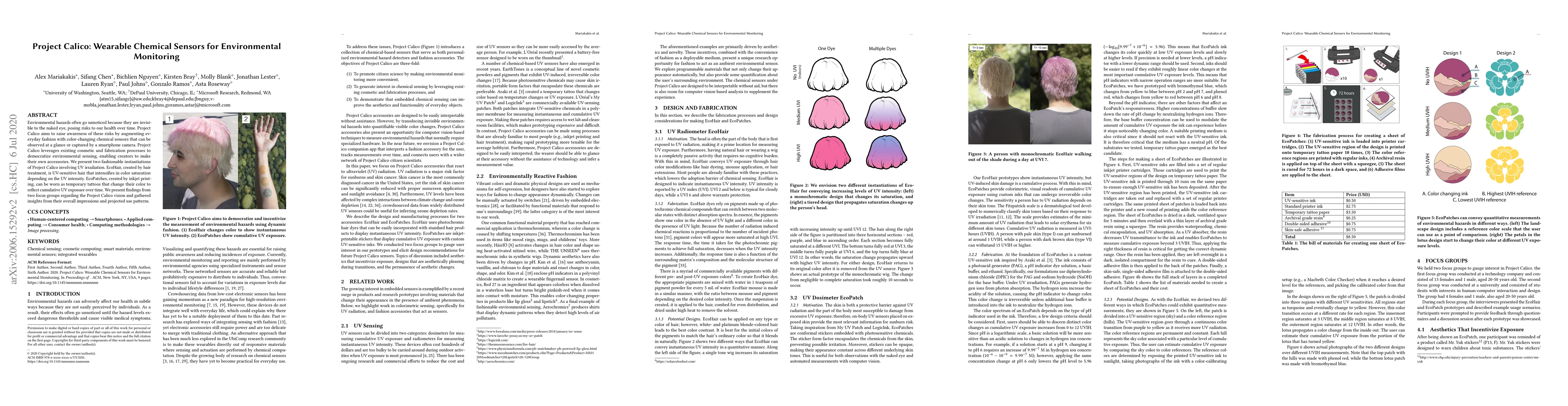 Thumbnail for Project Calico: Wearable Chemical Sensors for Environmental Monitoring