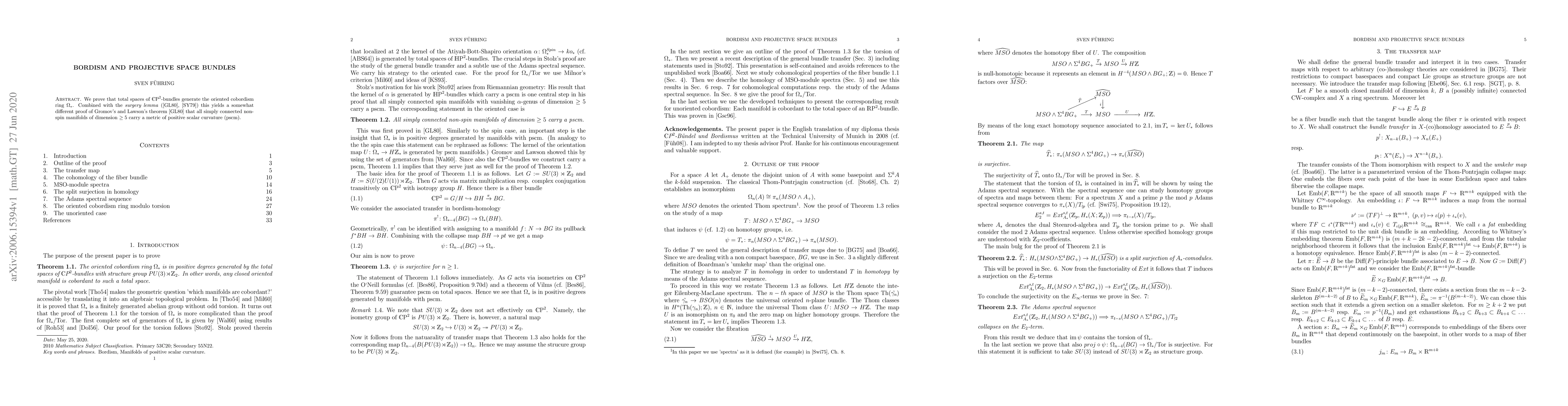 Thumbnail for Bordism und projective space bundles