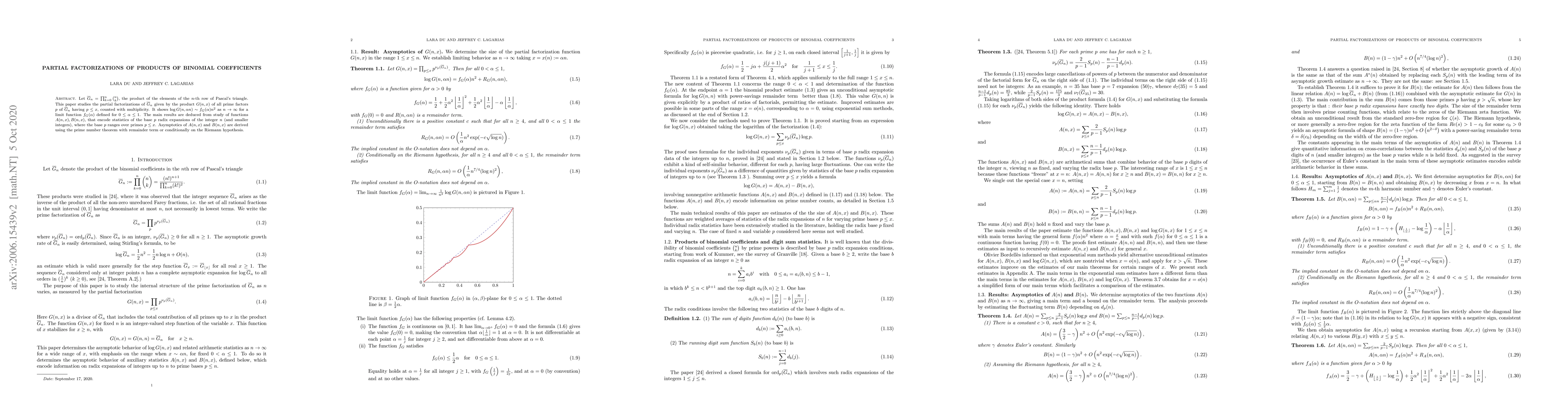 Thumbnail for Partial Factorizations of Products of Binomial Coefficients