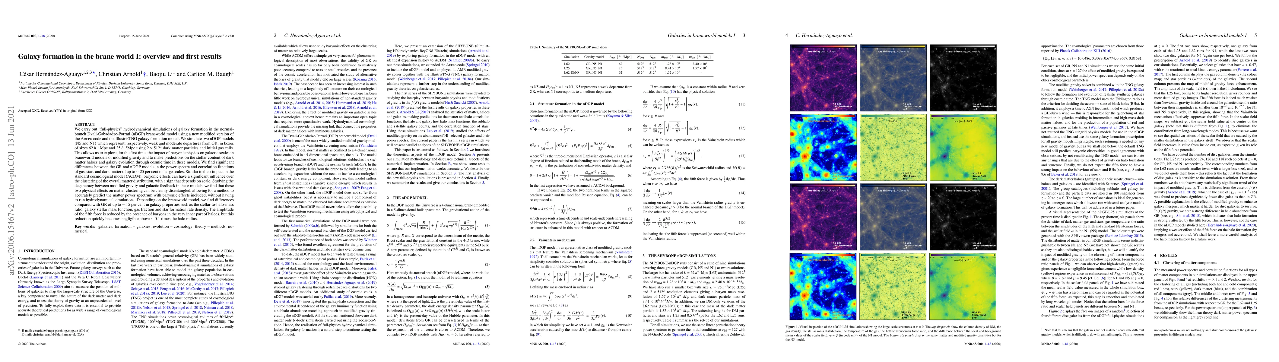 Thumbnail for Galaxy formation in the brane world I: overview and first results