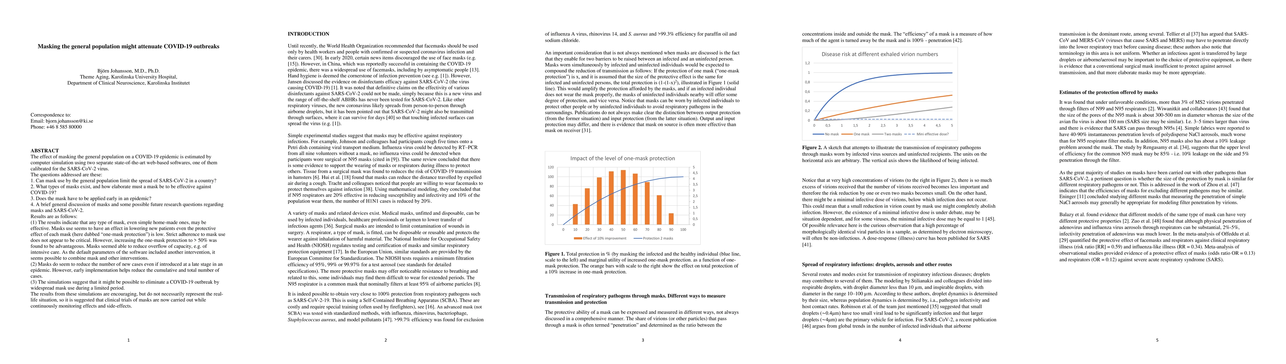 Thumbnail for Masking the general population might attenuate COVID-19 outbreaks