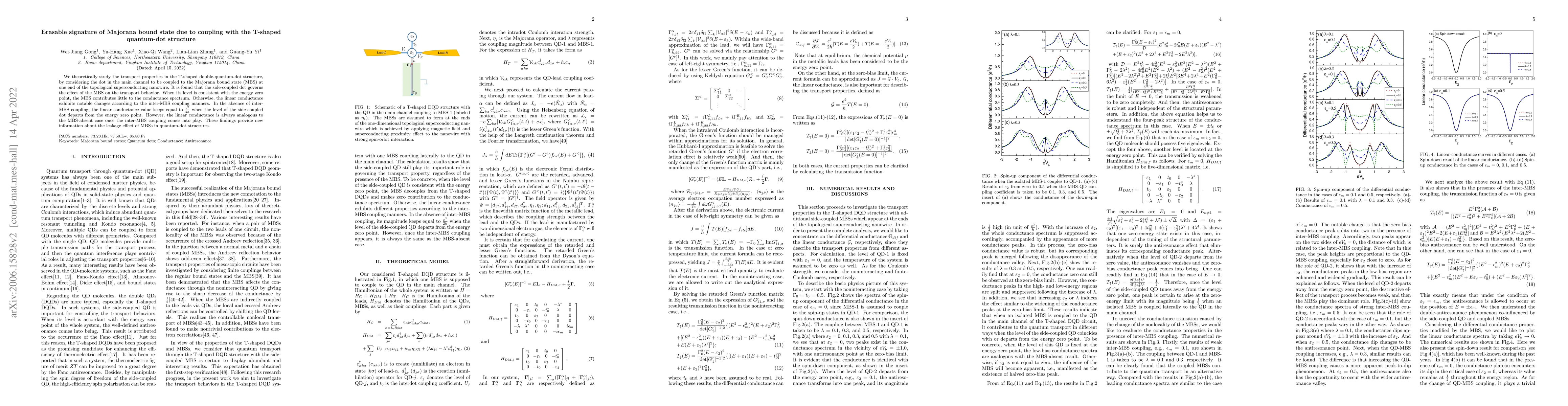 Thumbnail for Erasable signature of Majorana bound state due to coupling with the
  T-shaped quantum-dot structure