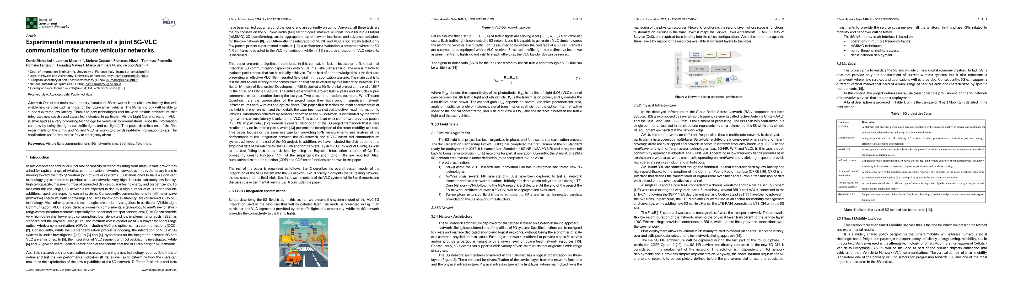 Thumbnail for Experimental measurements of a joint 5G-VLC communication for future
  vehicular networks