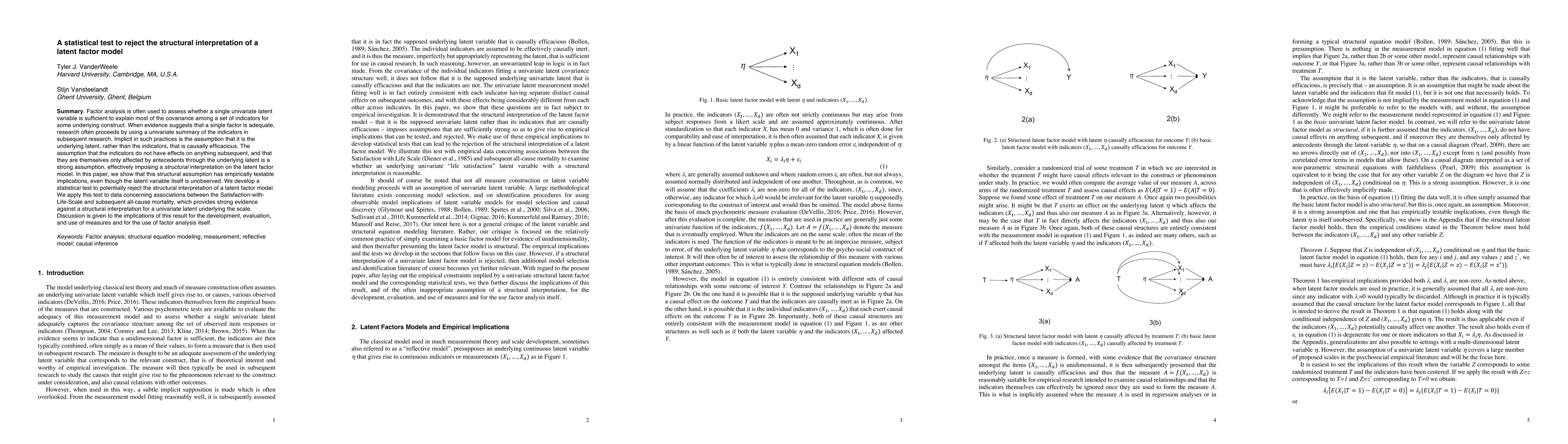 Thumbnail for A statistical test to reject the structural interpretation of a latent
  factor model