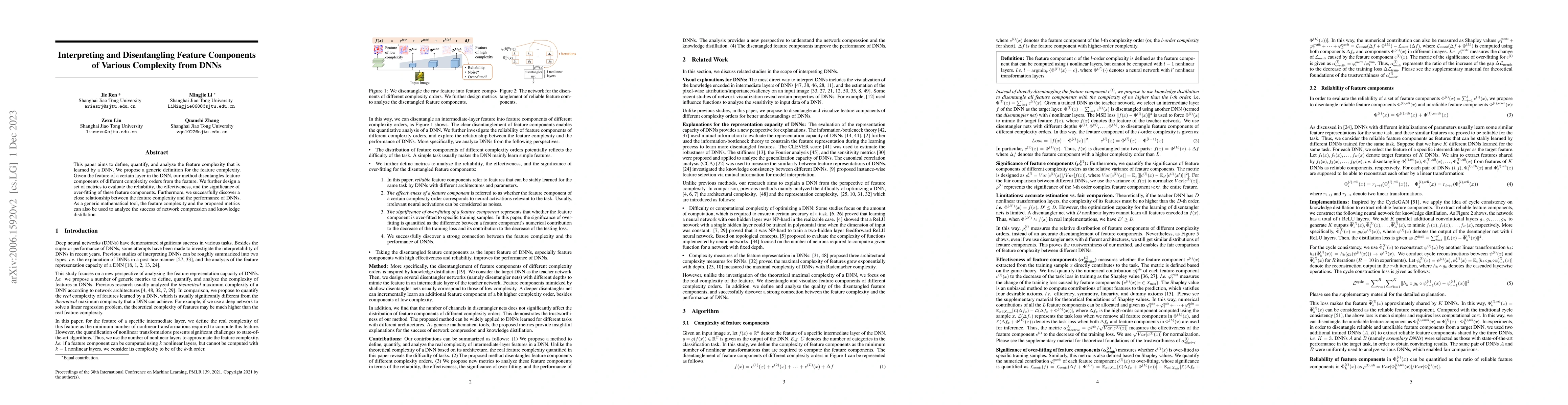 Thumbnail for Interpreting and Disentangling Feature Components of Various Complexity
  from DNNs