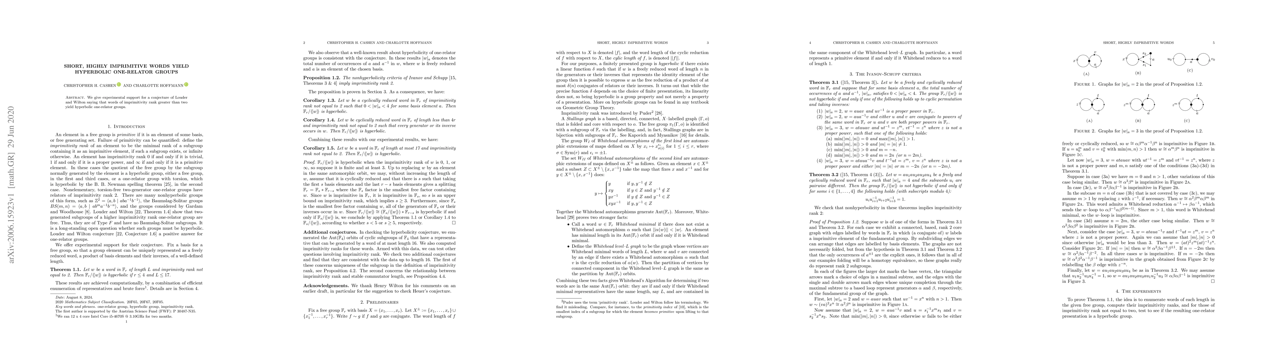 Thumbnail for Short, highly imprimitive words yield hyperbolic one-relator groups