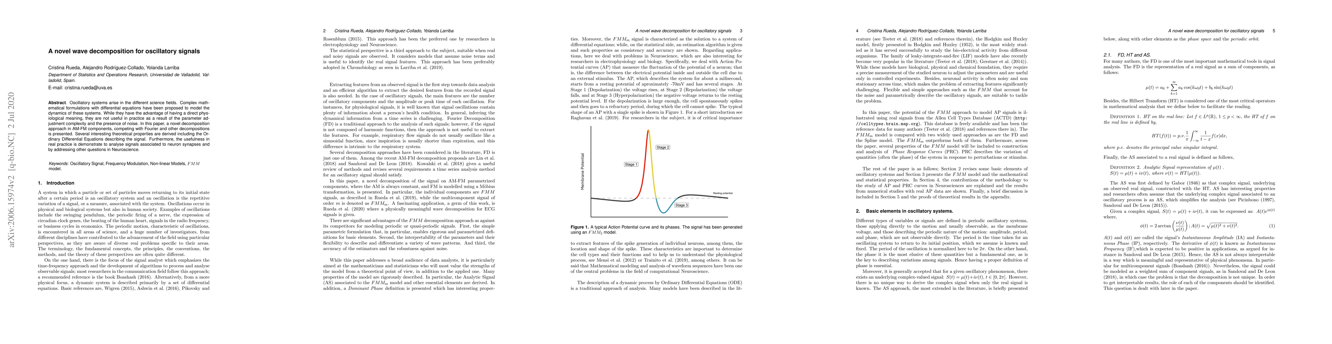 Thumbnail for A novel wave decomposition for oscillatory signals