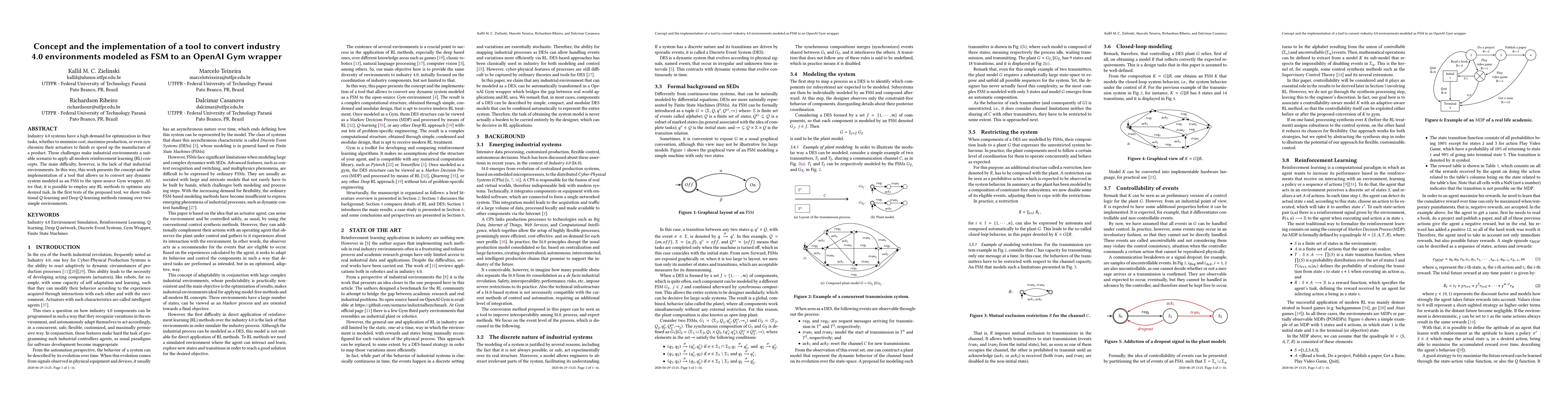 Thumbnail for Concept and the implementation of a tool to convert industry 4.0
  environments modeled as FSM to an OpenAI Gym wrapper