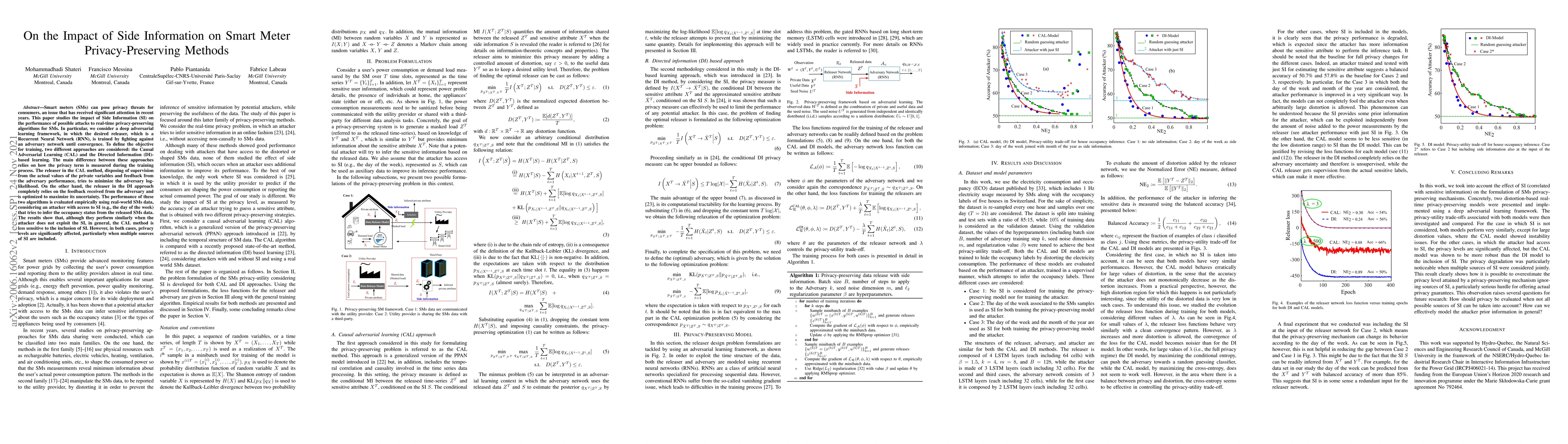 Thumbnail for On the Impact of Side Information on Smart Meter Privacy-Preserving
  Methods