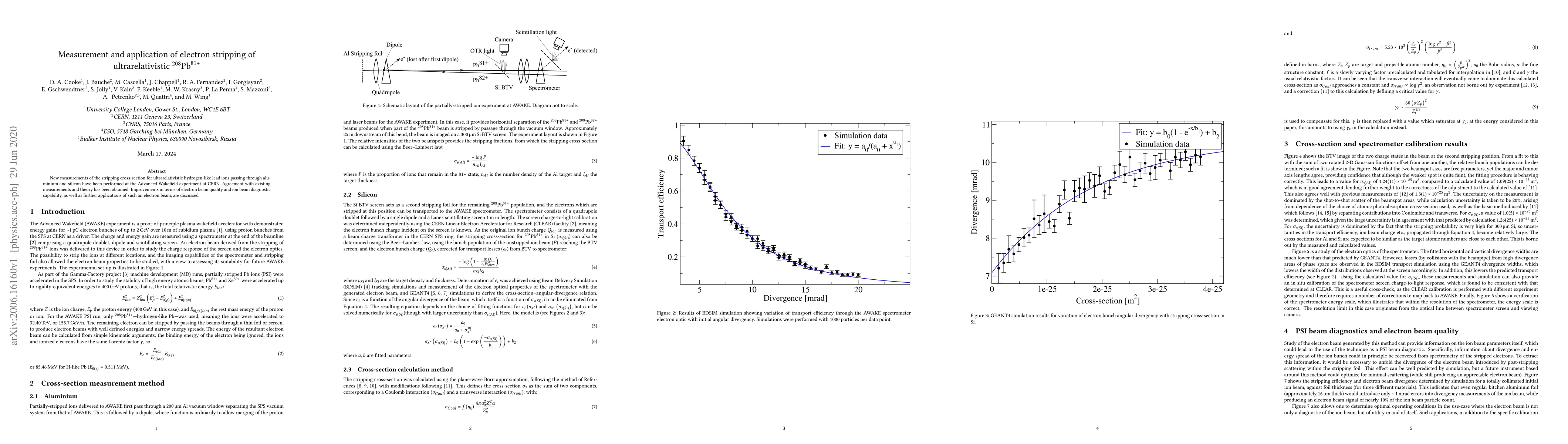 Thumbnail for Measurement and application of electron stripping of ultrarelativistic
  $^{208}\textrm{Pb}^{81+}$