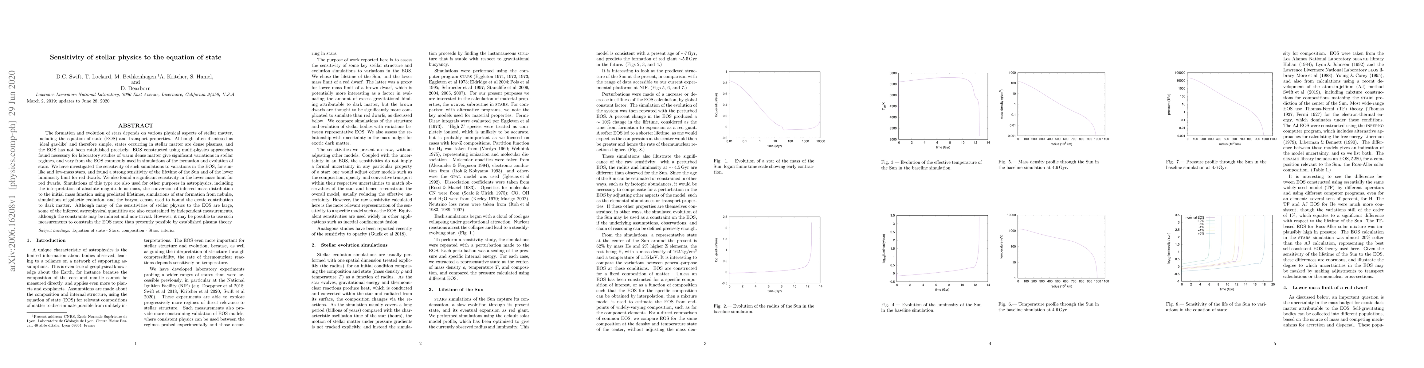 Thumbnail for Sensitivity of stellar physics to the equation of state
