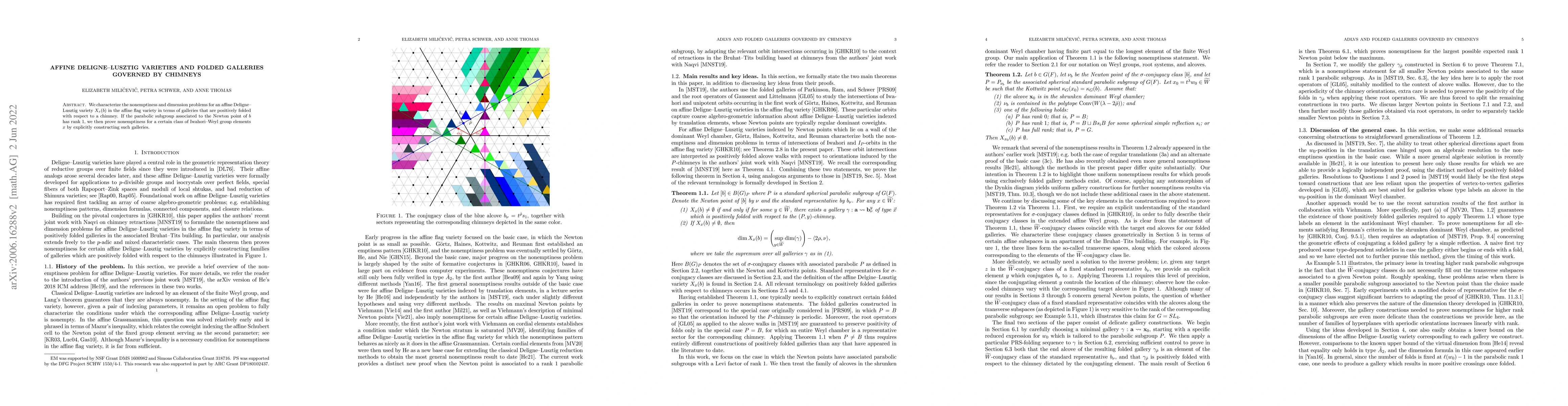Thumbnail for Affine Deligne-Lusztig varieties and folded galleries governed by
  chimneys