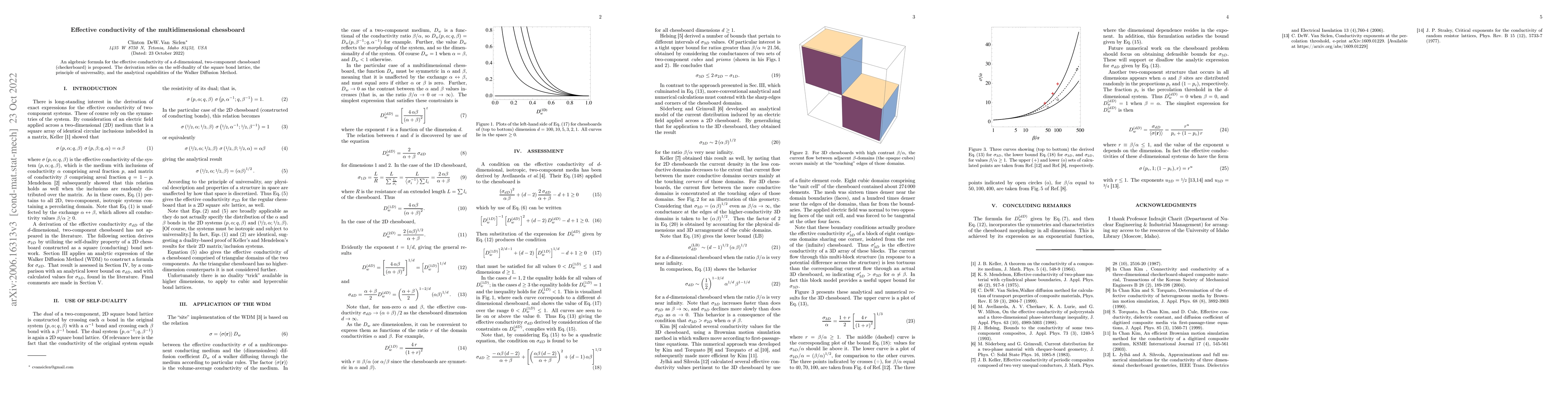 Thumbnail for Effective conductivity of the multidimensional chessboard