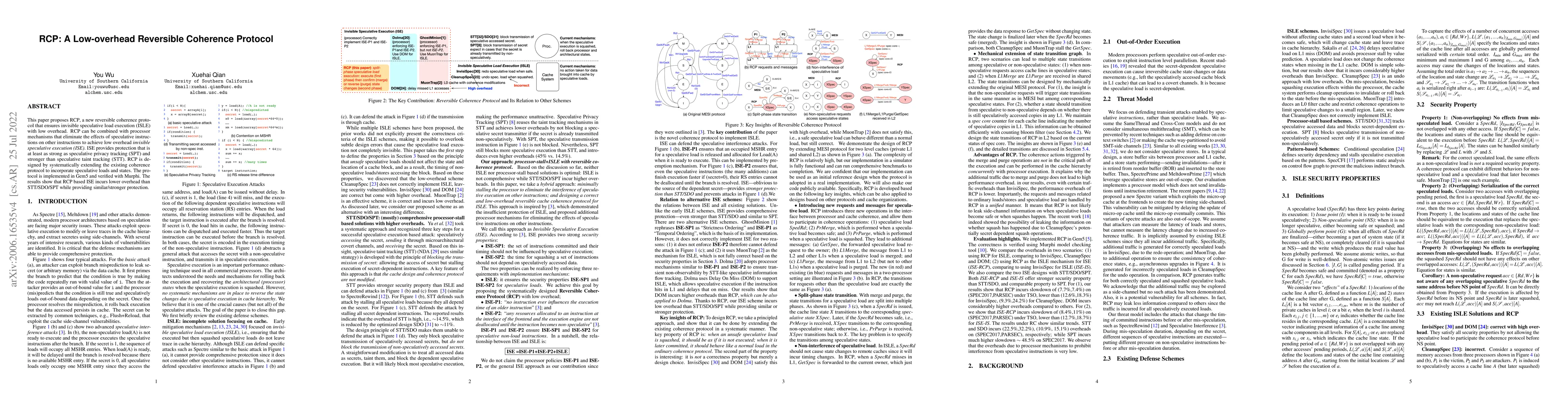 Thumbnail for RCP: A Low-overhead Reversible Coherence Protocol