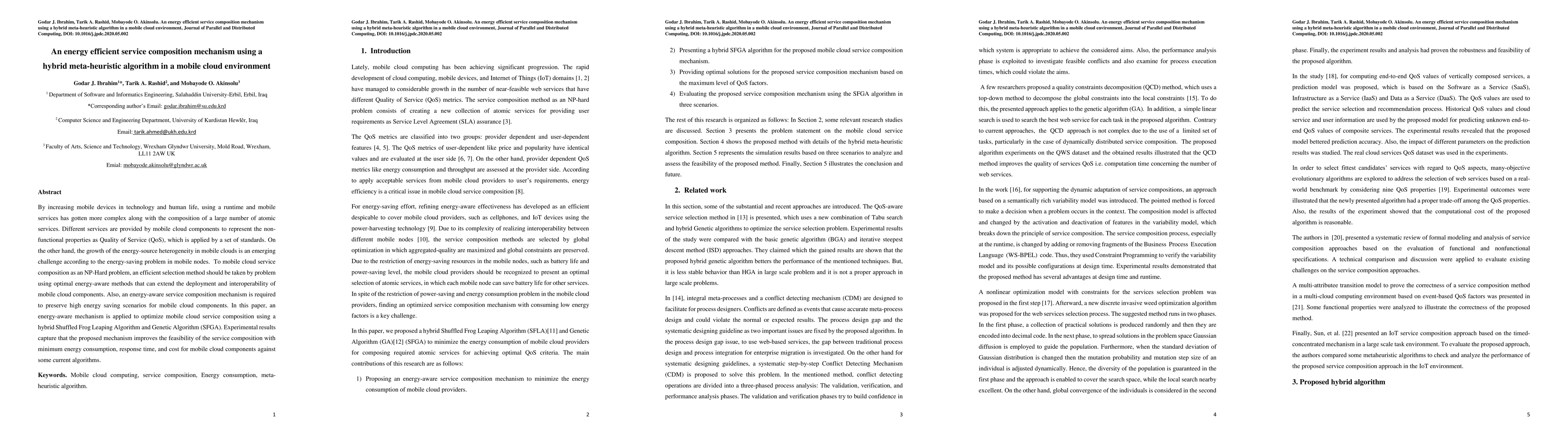 Thumbnail for An energy efficient service composition mechanism using a hybrid
  meta-heuristic algorithm in a mobile cloud environment