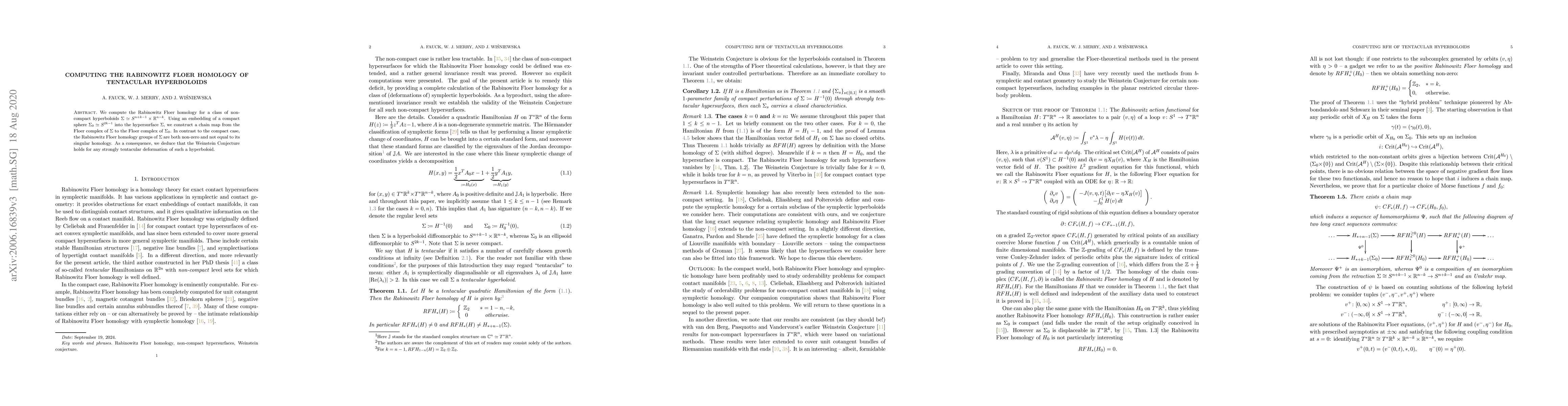 Thumbnail for Computing the Rabinowitz Floer homology of tentacular hyperboloids