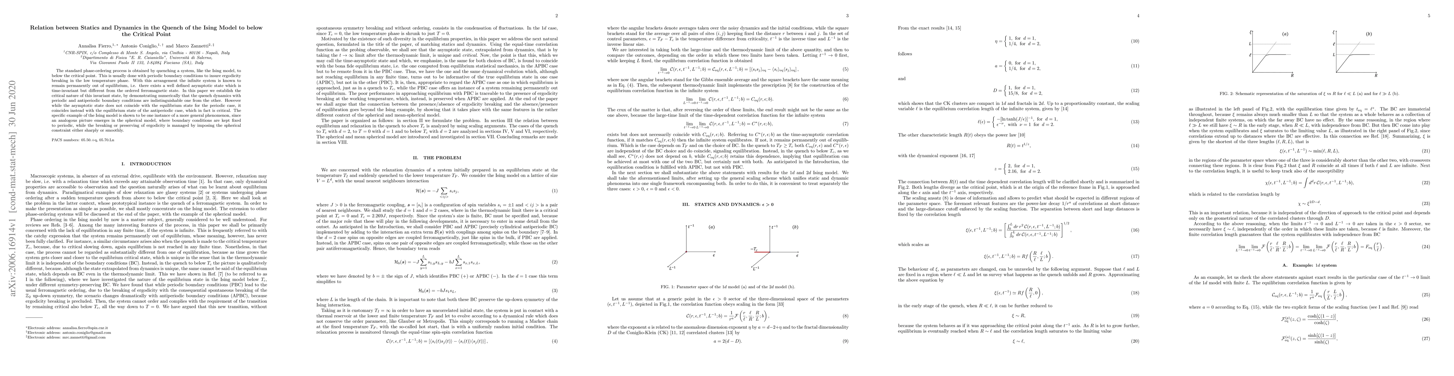 Thumbnail for Relation between Statics and Dynamics in the Quench of the Ising Model
  to below the Critical Point