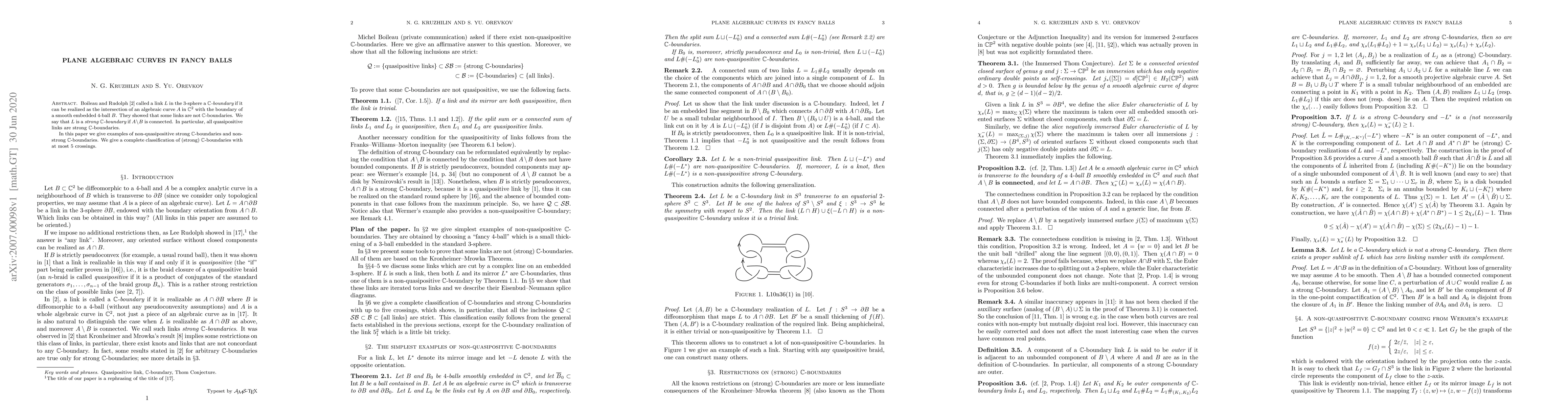 Thumbnail for Plane algebraic curves in fancy balls