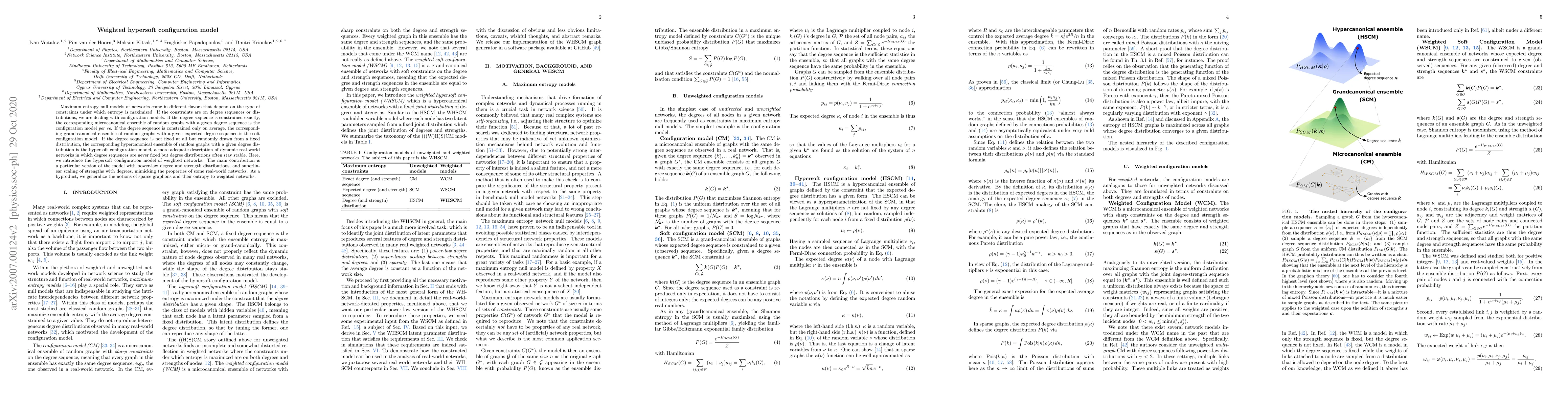 Thumbnail for Weighted hypersoft configuration model